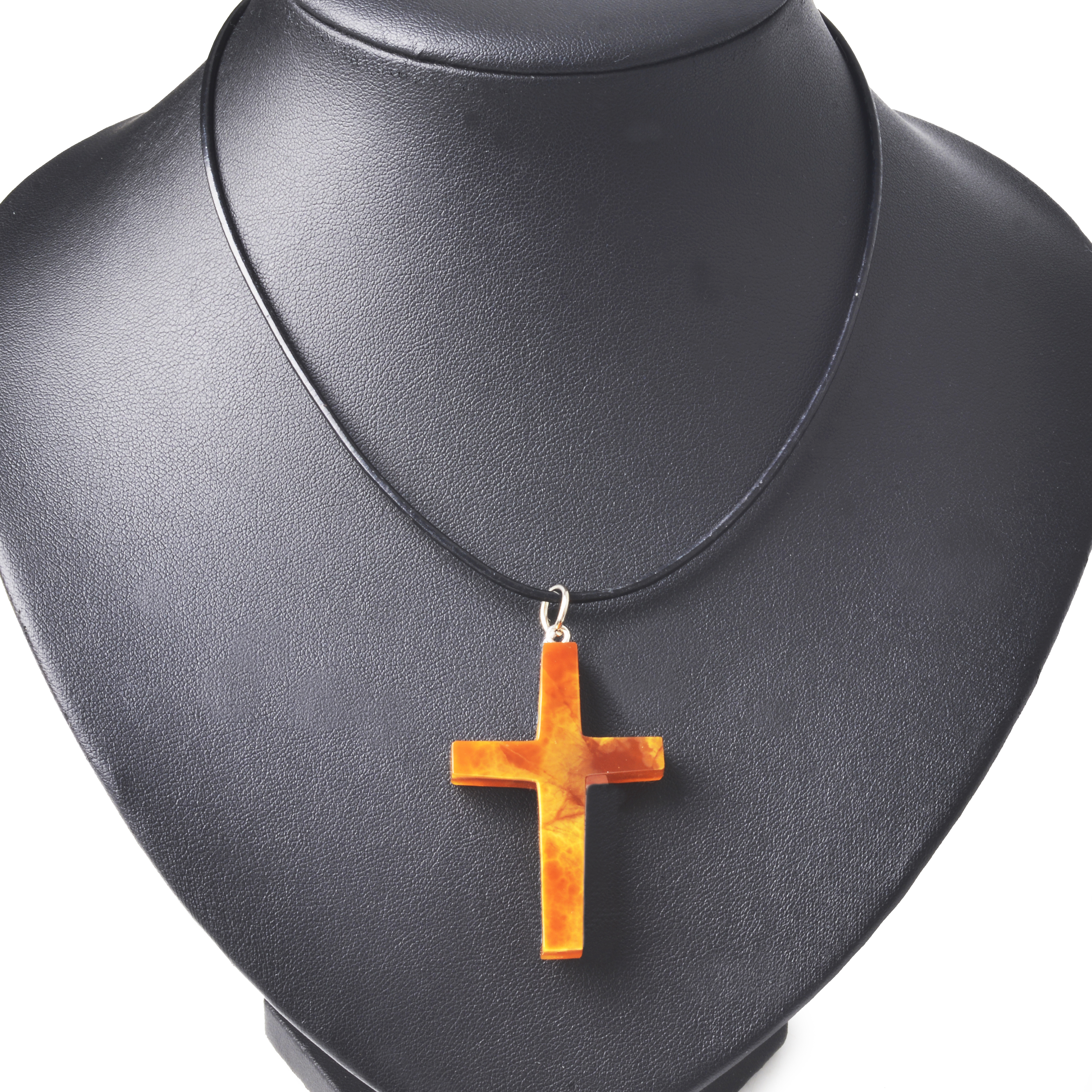 Крест католический из камня Симбирцит (нмпт)
