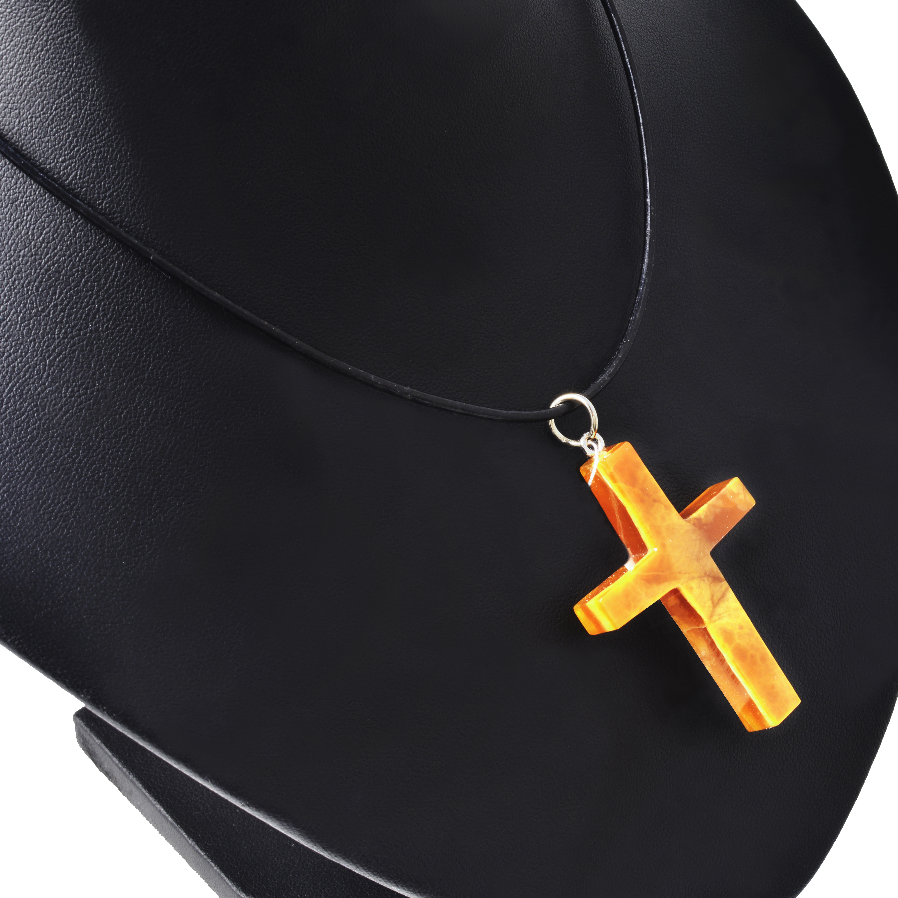 Крест католический из камня Симбирцит (нмпт)