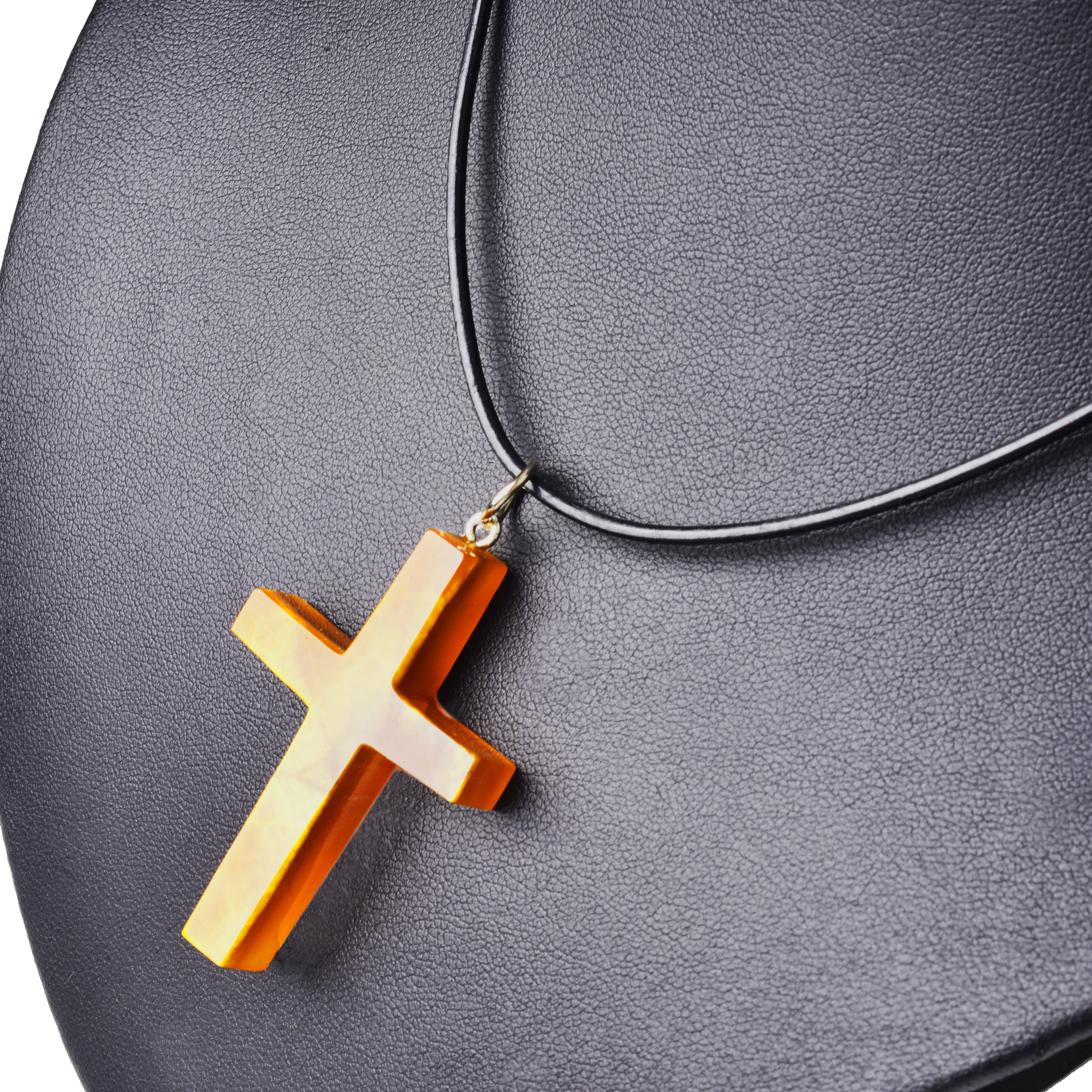 Крест католический из камня Симбирцит (нмпт)
