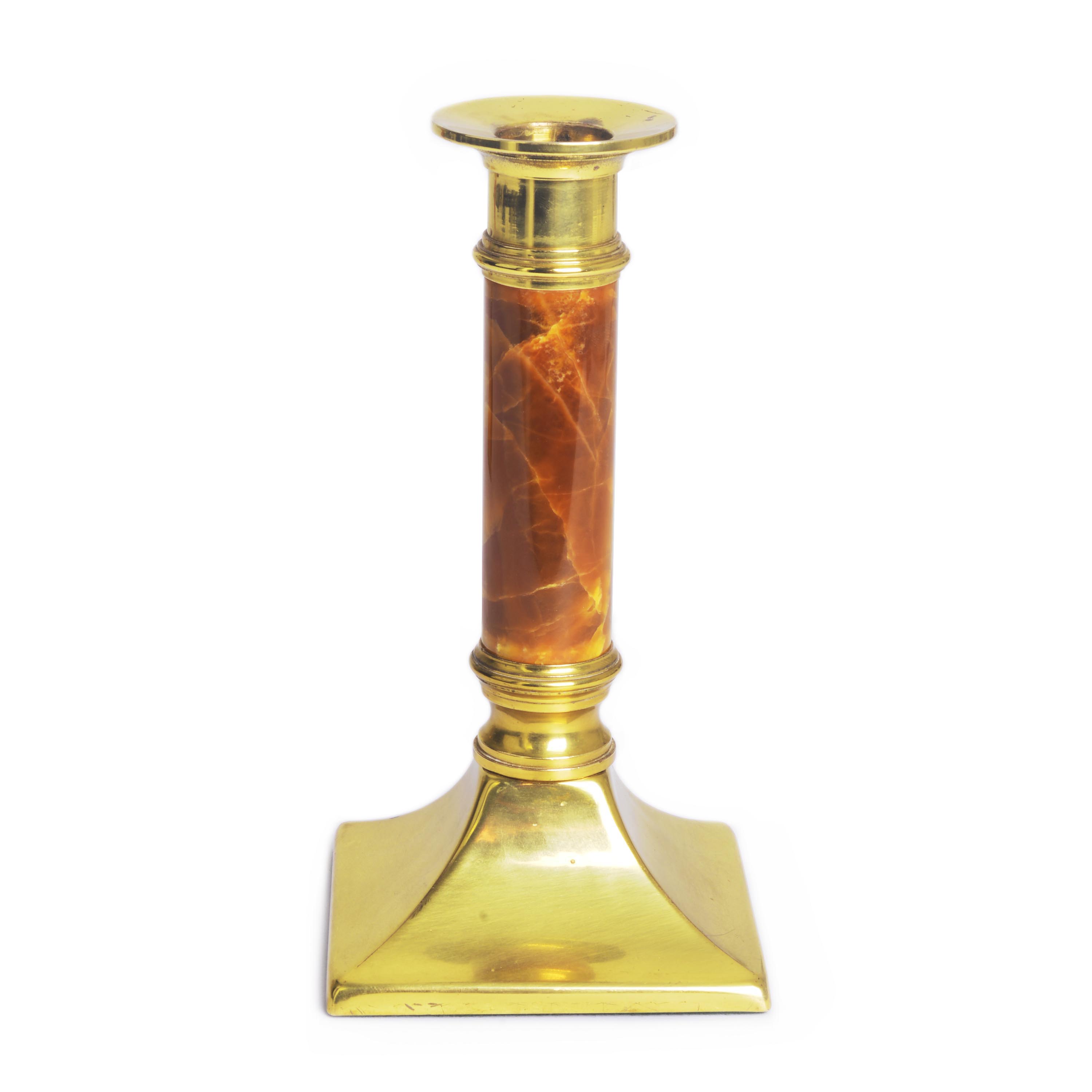 Антикварные подсвечники из камня Симбирцит (нмпт) пара
