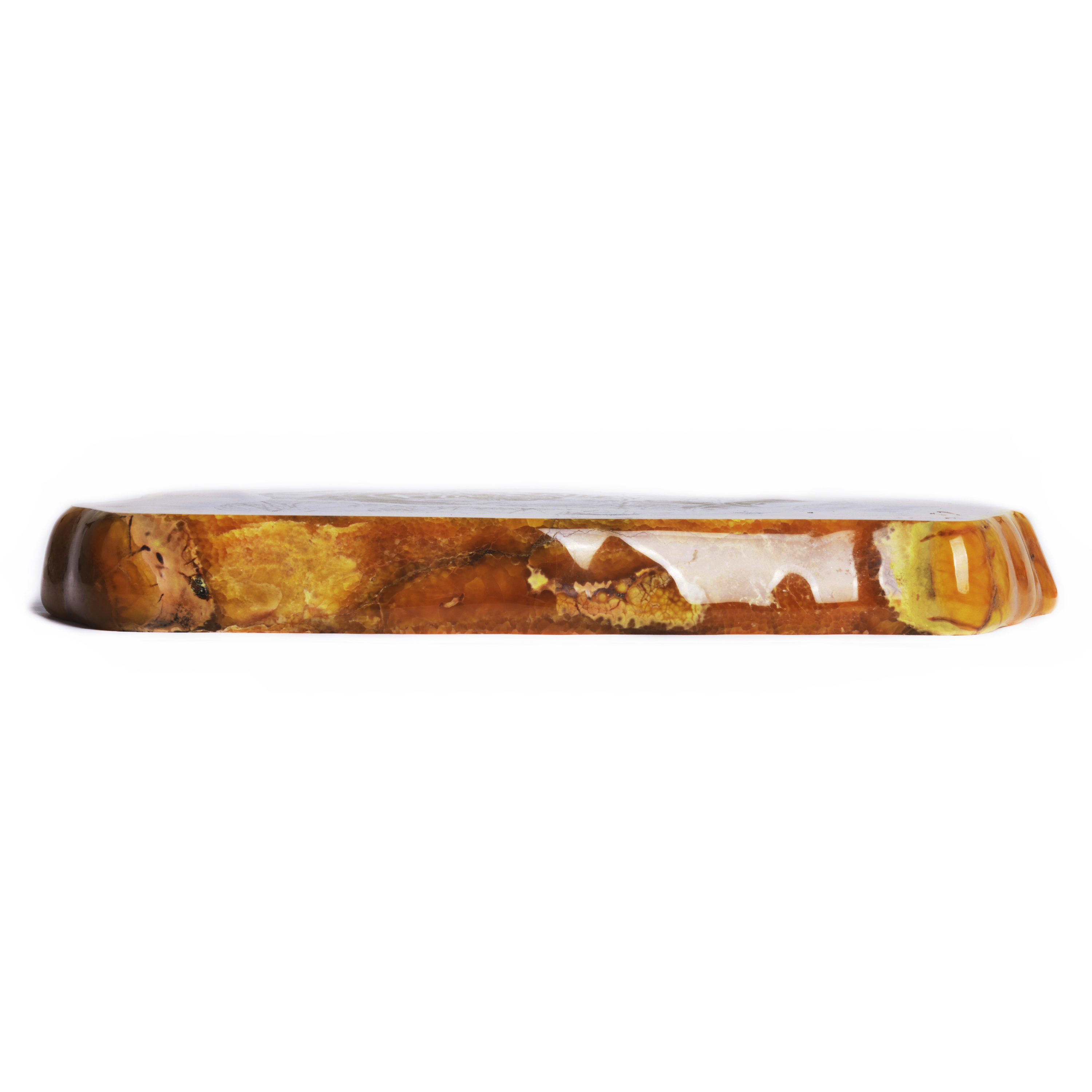 Панно из камня Симбирцит (нмпт) с гравировкой Тигр