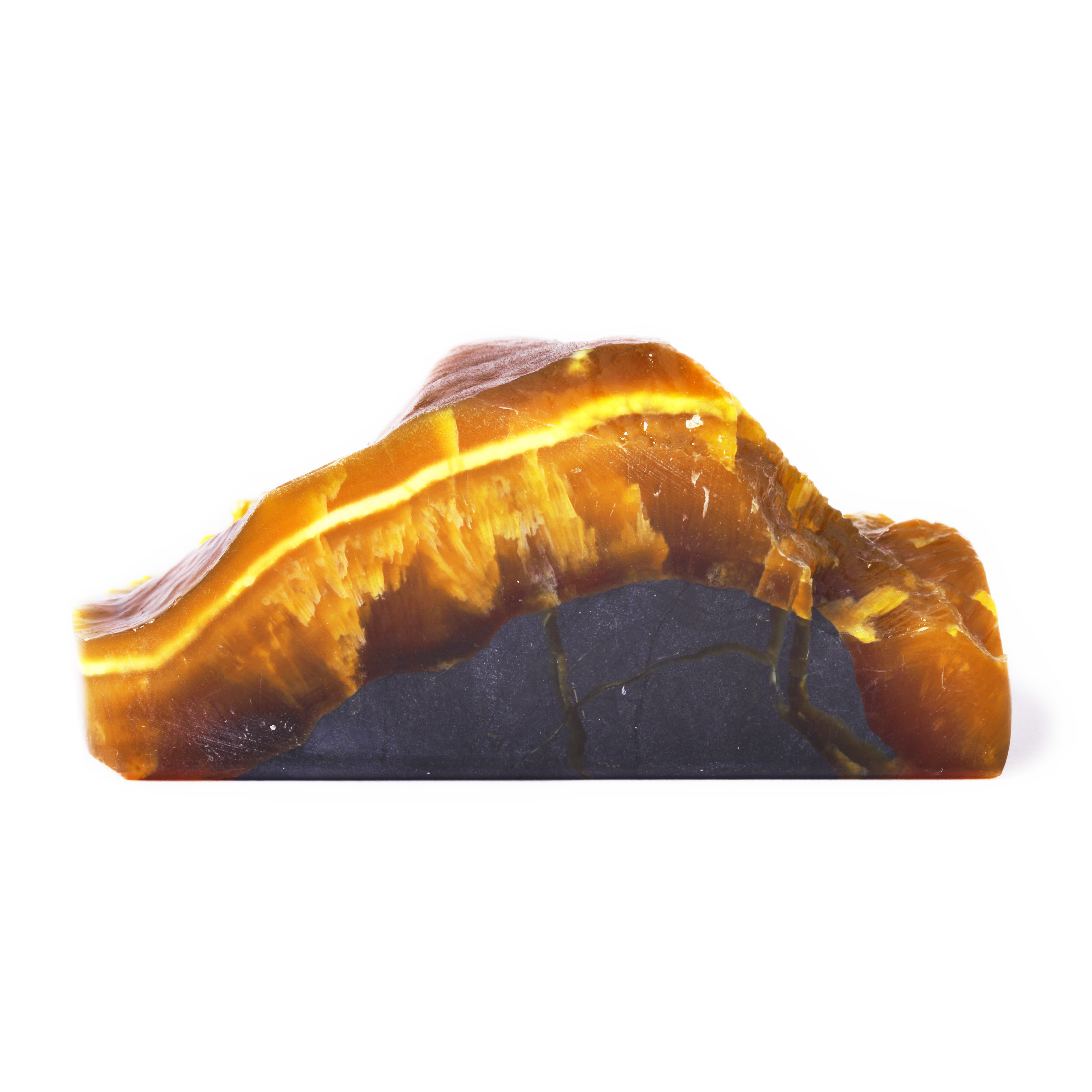 Глыба из камня Симбирцит (нмпт) с металлостикером